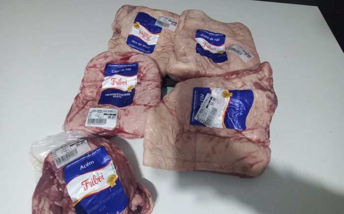 Outro homem foi preso mais cedo por tentar furtar carne também (Foto: Divulgação)