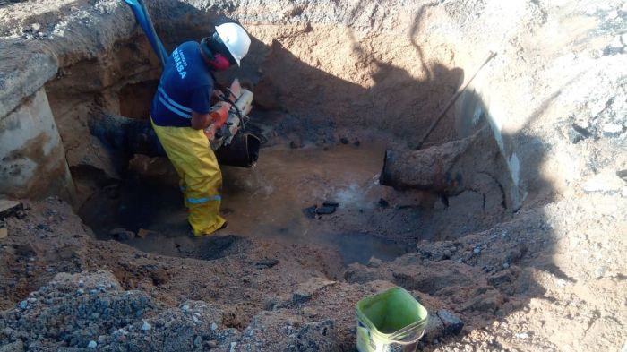 Obras deixam Fazenda e Fazendinha sem água desde segunda. (Foto: Reprodução)