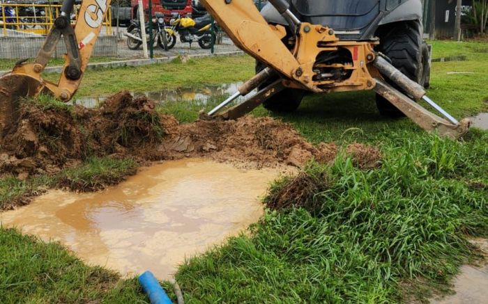 O registro que abastece a região foi fechado e deve ser aberto às 14h (Foto: Divulgação)