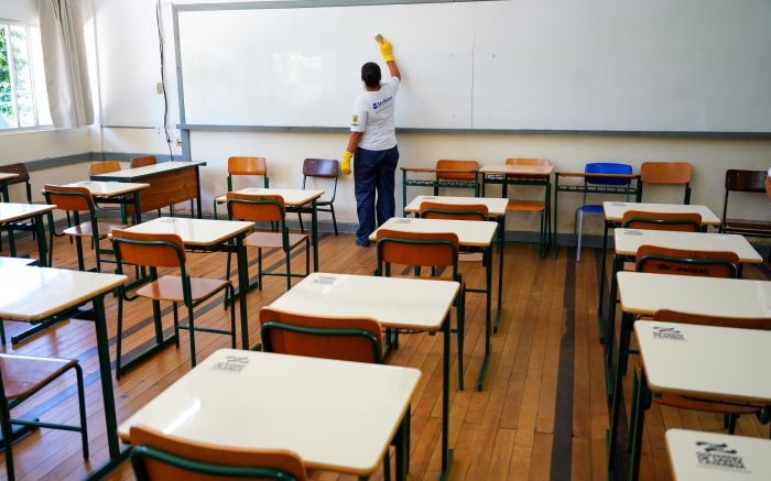 Queda na taxa de atendimento no ensino fundamental catarinense foi de 98% em 2014 para 96,4% em 2021
(foto: Ricardo Wolffenbüttel/ SECOM )