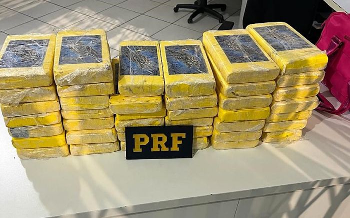 Cerca de 43 kg de cocaína eram transportados em malas (Foto: Divulgação)