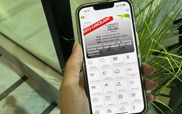 Informações sobre abrigos, tempo e rios estão disponíveis em App Conecta.í (Foto: Divulgação)