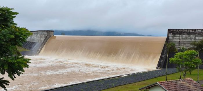 Taió registrou 88,88 milímetros de chuva em 24 horas (Foto: divulgação)