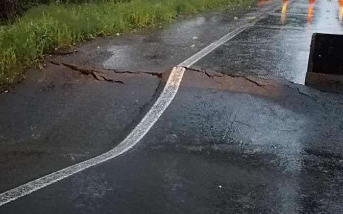 O km 219 da 470 está interditado
(Foto: Divulgação)