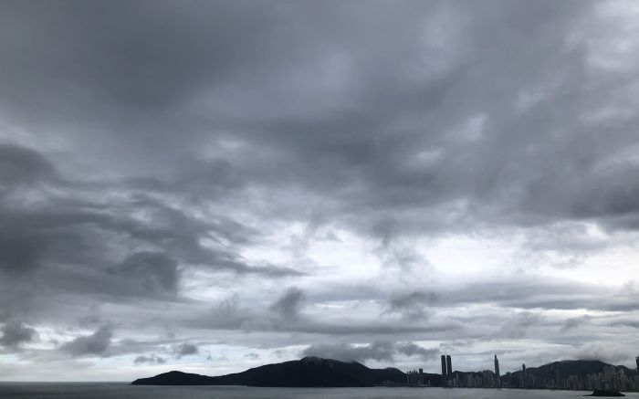 Previsão de passagem de ciclone é sobre o oceano
(foto: João Batista)