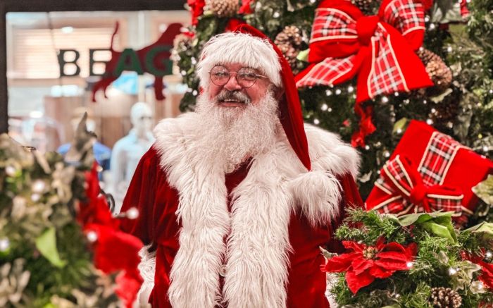 Papai Noel estará diariamente no shopping até 24 de dezembro
(Foto: divulgação)