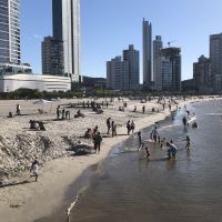 Praia Central está com maioria dos pontos poluídos 