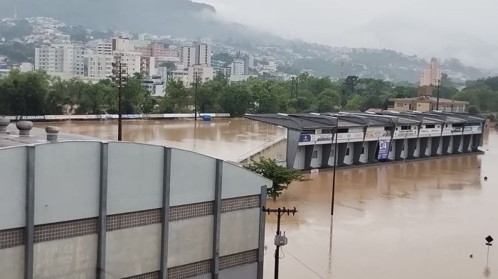 Rio do Sul, uma das cidades mais afetadas pela chuva, seria sede da 62ª edição do Jasc
Foto: Jari Silva