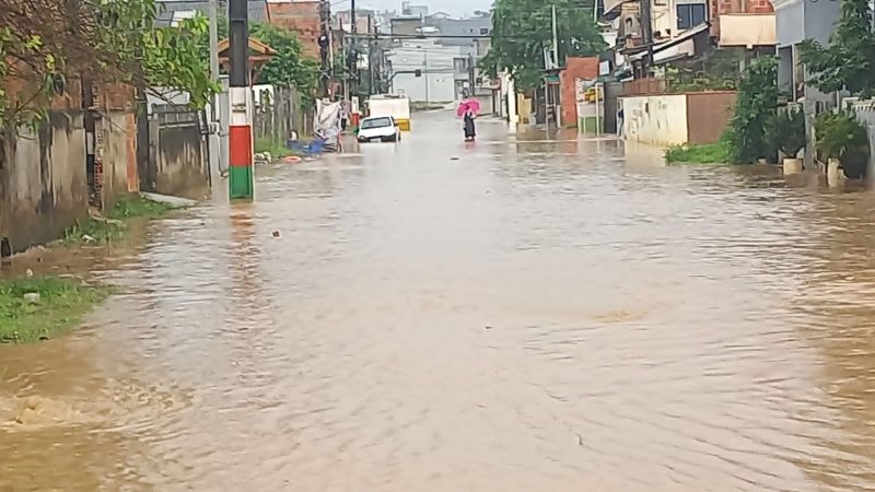 Camboriú teve alagamentos no Monte Alegre