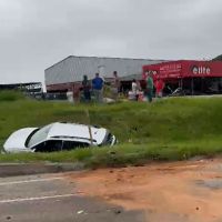  Vídeo: Fuga termina com batida na BR 101 