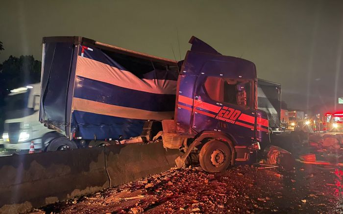 Filas chegaram a 9 quilômetros no sentido norte (Foto: Divulgação)