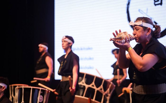 Arte milenar japonesa vai ser apresentada ao público a partir das 19h (Foto: Divulgação/Hibikidaiko)