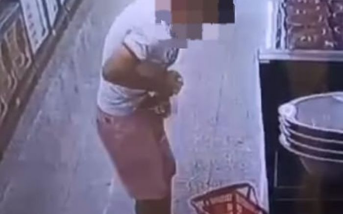 Homem é preso por roubar garrafa de uísque em supermercado da Vila Operária (Foto: Divulgação/Polícia Militar)