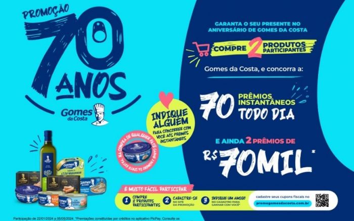 Clientes podem faturar até R$ 70 mil em promoção