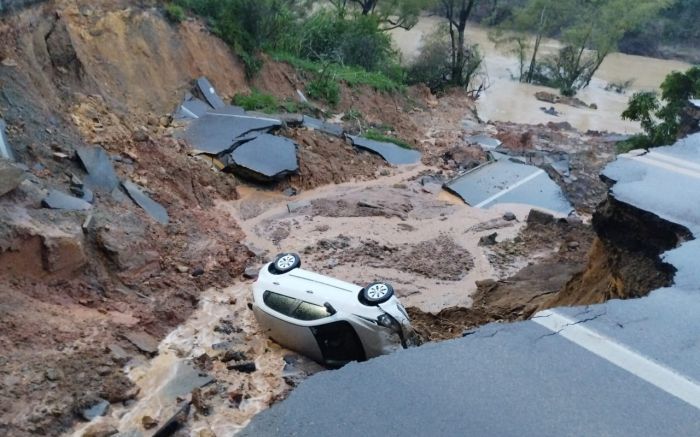 BR 470 ficará bloqueada por sete dias
 (Foto: Divulgação)