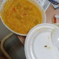 Mãe encontra larva em sopa servida no hospital