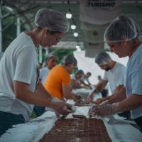 Santa Catarina tem a maior barra de chocolate já feita no Brasil