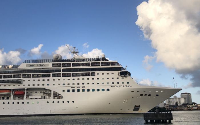 MSC Música fez última escala na cidade e zarpou com 3200 turistas
(Foto:  João Batista)