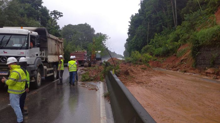 Concessionária diz que não há previsão de liberação; chuva intensa atrapalha  manutenção no local (Foto: Divulgação)