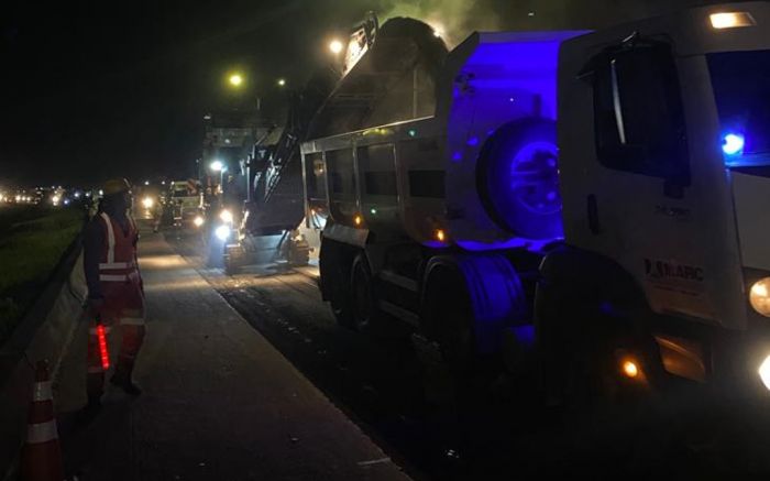 Obras vão ocorrer no período noturno (Foto: Divulgação Arteris Litoral Sul)