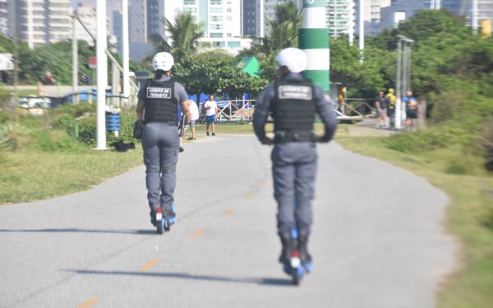 Codetran e a GM vão usar patinetes em rondas (Foto: João Batista)