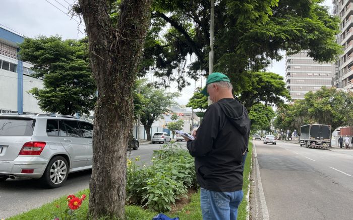 Vistoria foi feita na tarde de sexta-feira 
(foto: Estagiária Ana Júlia Kamchen com supervisão da jornalista Fran Marcon)