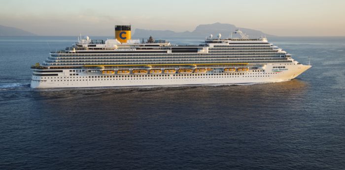 Parada do navio Costa Diadema em Itajaí será em 20 de dezembro (Foto: Divulgação/Costa Cruzeiros) 