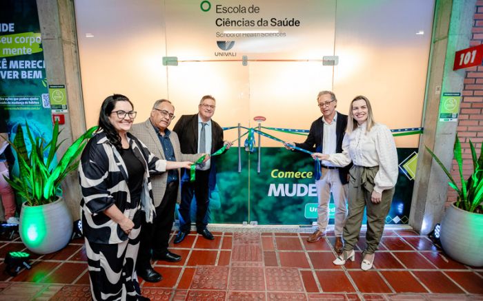 Gestores entregaram esta semana a sala que será usada pela Escola de Ciências da Saúde
(Foto: Dales Hoeckesfeld)