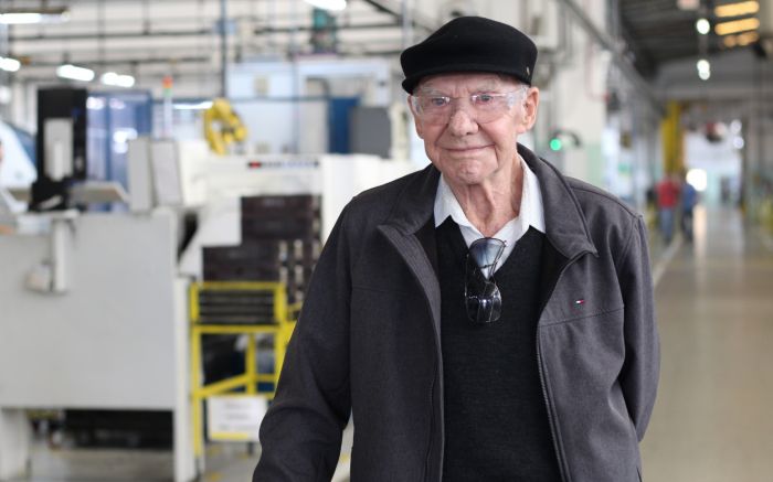 Nelson e o irmão Hylário, já falecido, fundaram a Zen (Foto: Divulgação Fiesc)