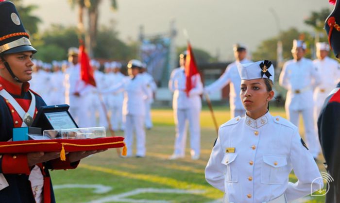 Letícia é um orgulho para Navegantes 
 (Foto: 1SG-FN Pinho/Marinha do Brasil)