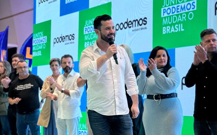 Prefeito de Chapecó veio participar da convenção em Itapema 
(Foto; Divulgação PSD)