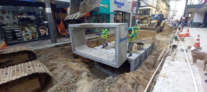 Obras são de drenagem 