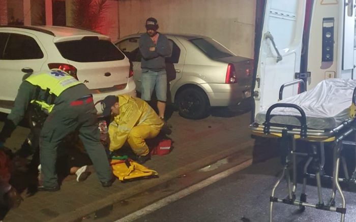 Corpo de Bombeiros atendeu a ocorrência (Foto: Divulgação/CBMSC)