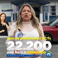 "Pastora Paula", candidata do PL, volta a comandar o gabinete de Volnei Morastoni   