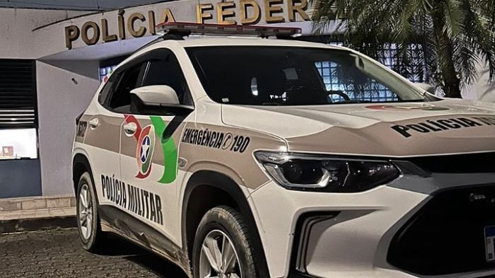 Cara tava vivendo na cidade (Foto: Polícia Militar de Santa Catarina)