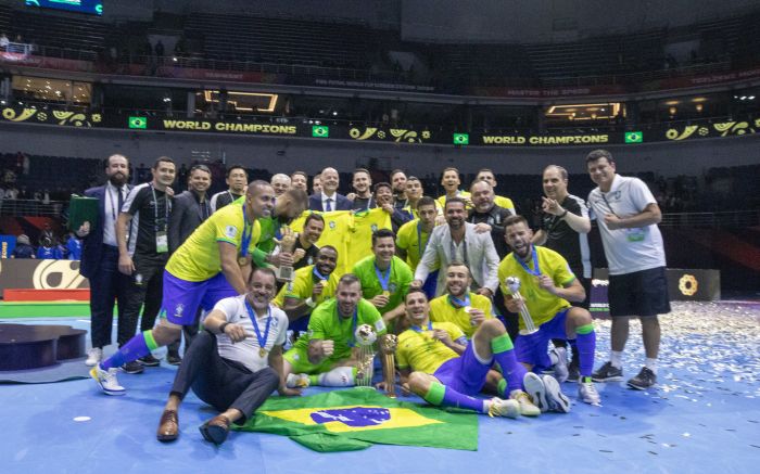 Brasil voltou a ser campeão mundial depois de 12 anos. Foto: Divulgação/CBF