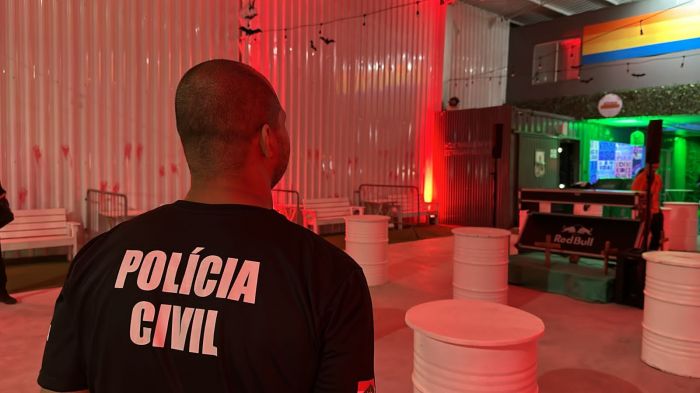 Interdição foi na noite de sábado (Foto: Divulgação PCSC)