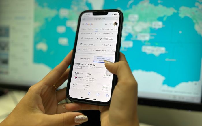 Ferramenta está disponível no site Google Voos (Foto: Ana Júlia Kamchen)