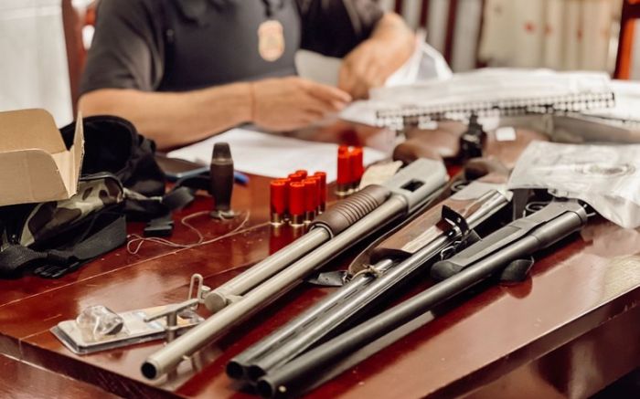 PF apreende armas e equipamentos usados pelos caçadores (Fotos: PF)