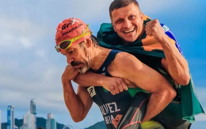 Mário e Ezequiel vão disputar o Ironman pela primeira vez. Foto: Divulgação