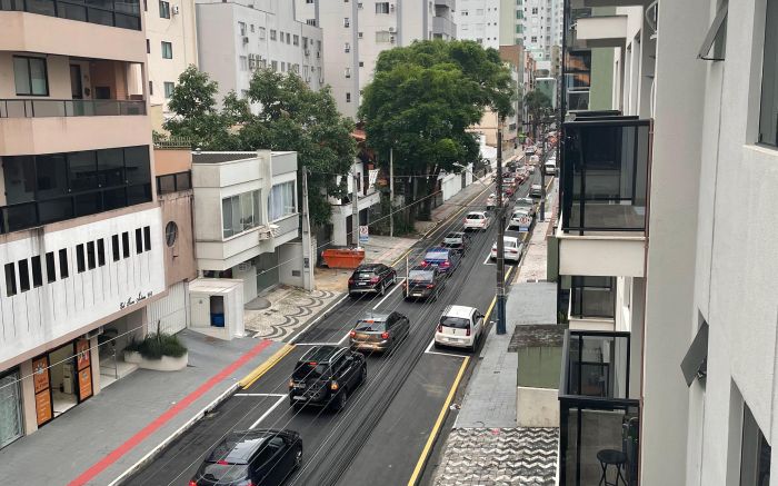 Trânsito na Terceira e arredores está completamente travado (Foto: Leitor)