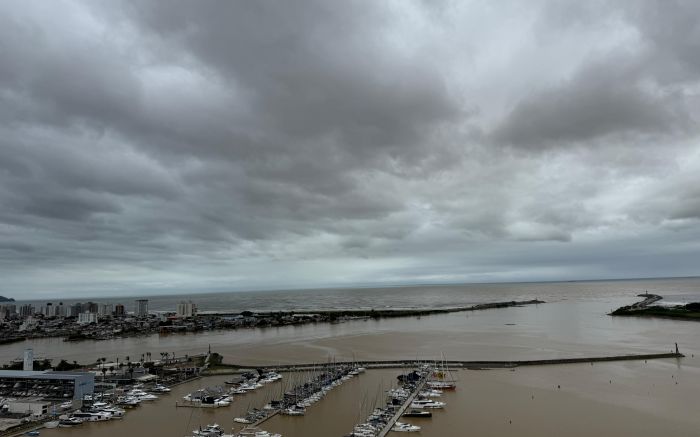 Há quatro navios atracados e quatro esperando para entrar no canal portuário (Foto: Da redação)