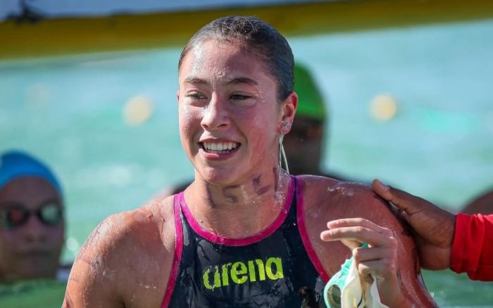 Isabella Sezerino celebra o título de Campeã Brasileira após brilhar em todas as provas da temporada (Foto: Divulgação)