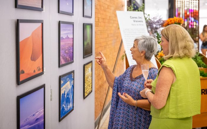 Exposição propõe novo olhar sobre paisagens naturais, explorando a relação entre cores e percepção (Foto: Divulgação)