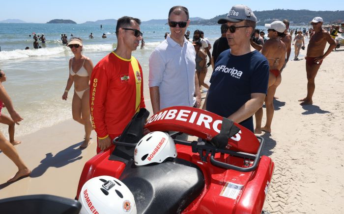 Jorginho, na semana passada, já esteve em Itapema (Foto: Leo Munhoz/Secom SC)