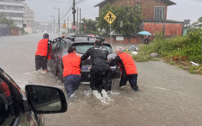 Quatro bairros foram afetados pelas chuvas (Foto: Divulgação PMPB)