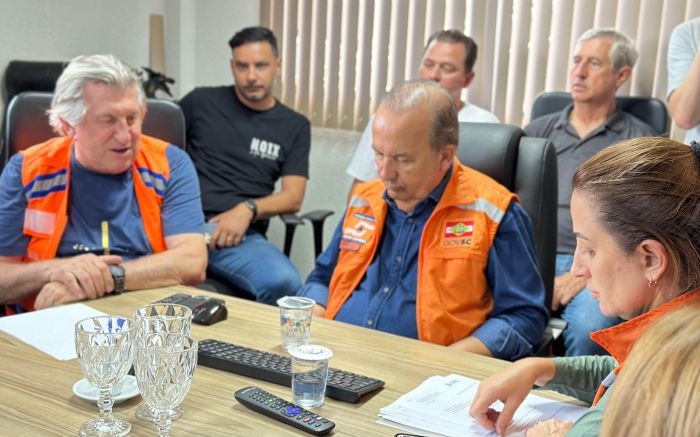 “O momento é de união”, disse Jorginho Mello durante a visita a Itapema (Foto: Divulgação PMI)