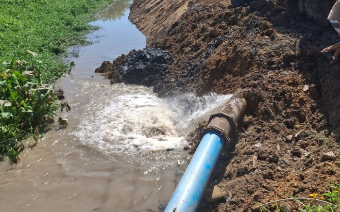 Águas de Penha recomenda que população economize água durante os reparos (Foto: Divulgação)