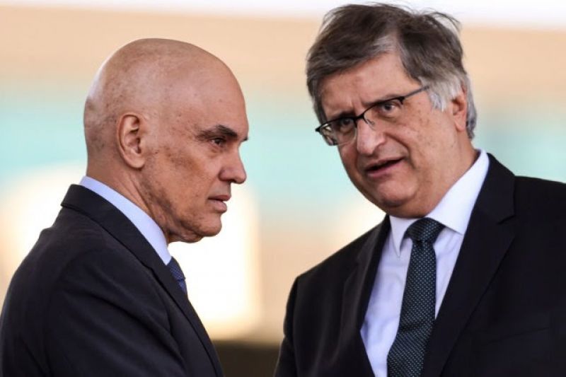 Alexandre de Moraes, ministro do STF, e Paulo Gonet, procurador-geral da República 