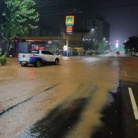 BC teve 27 ruas alagadas na noite de quarta-feira